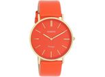 Quarzuhr OOZOO C20321, orange, Armbanduhren, Damen, Armbanduhr, Damenuhr