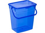 Plast Team50580806 Plast Team Waschmittelbox, 6 Liter, Blau-Transparent
