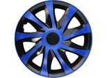 Copricerchi Copriruota Set Di 4 Auto Draco 13" Pollici Blu/Nero"