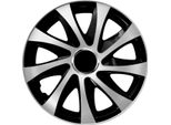 Coprimozzi 13" Extra Drift Argento/Nero Set Di 4 13"" Nrm Set 4 Pezzi"