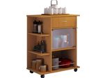 Carrello Di Servizio Per Mobili Da Cucina Pocis Libro A. 80 X L. 65 X P. 39 Cm