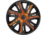 Copricerchi Per Cerchi In Acciaio Set Di 4 Coprimozzi Bicolore Per Auto Adatto Alla Maggior Parte Delle Marche E Dei Cerchi Plastica Abs Rame / Nero 15