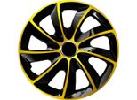 Nrm Copricerchi Stig Extra, Oro/Nero 13" Pollici. (4 X Copricerchi Universali / Copricerchi)"