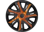 Nrm N-Power Copricerchi Per Cerchi In Acciaio Set Di 4 Coprimozzi Bicolore Per Autoveicoli Adatto Alla Maggior Parte Delle Marche E Dei Cerchi Plastica Abs Rame/Nero, 14""