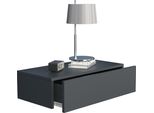 Comodino Usal Antracite A. 15 X L. 60 X P. 30 Cm
