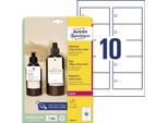 Avery Zweckform T1001-10 Avery Zweckform HäNgeetiketten Weiß 90,0 X 50,0 Mm Blanko, 100 St.