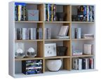 Scaff. Std. Megosa Rovere Bianco / Miele A. 82 X L. 102 X P. 23 Cm