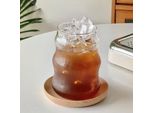 Zoha Glass Bubble Beverage Tumbler Set Di 2 Bicchieri Da Cocktail - 550 Ml - Bicchiere Da Caffè Per Bevande Calde, Vetro Borosilicato, Vetro Resistente Al Calore Bicchieri Da Cocktail Bicchieri Da Caffè Freddo Succo Di Tè