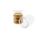 Mulex 8 Pezzi In Vetro Wave Beverage Tumbler Cocktail Coffee Glasses - 300 Ml