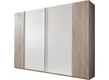 SchwebetüRenschrank Wimex "Lotto", Weiß (Struktureichefarben Hell, Weiß), B:225Cm H:210Cm T:65Cm, SchräNke, SchwebetüRenschrank