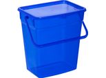 Plast Team50600806 Plast Team Waschmittelbox, 10 Liter, Blau-Transparent