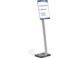 Durable Espositore Da Pavimento Info Sign Stand A3, Argento, 481323