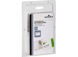 Durable Portanome 54X90 Mm Con Combi Clip Conf. Retail, 5 Pezzi, Trasparente, 861019