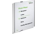 Durable Targa Fuori Porta Info Sign A3 Verticale, Argento, 480823