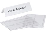 Durable Segnaposto Da Tavolo 61/122X210 Mm In Pet, 10 Pezzi, Trasparente, 804819