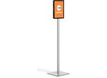 Durable Espositore Da Pavimento Info Stand Basic A4, Grigio, 501257