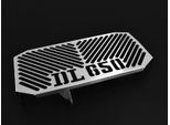 Copriradiatore Zieger Compatibile Con Suzuki Dl 650 V-Strom Design Logo Argento