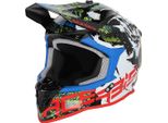 Casco Da Motocross Acerbis Linear Graphic, Nero/Bianco/Rosso, L (59/60)