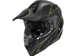 Kappa KV49 Evo Chaser Casco Da Motocross Nero Opaco Grigio Giallo Taglia Xl