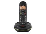 Telefono Cordless Nero Dec Con Segreteria Telefonica Doro Phoneeasy105Wr