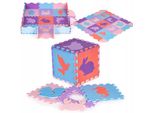 Tappeto Puzzle Coil, Tappetino Per Bambini, Puzzle In Schiuma, Tappetino Per Box, Per Bambini, Animali, Elementi Rimovibili, Struttura Grossa, Impermeabile, Schiuma Eva, Design Moderno, 25 Elementi, Tappetino Multicolore, Viola