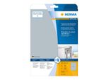 Herma Superprint - Etichette Autoadesive In Film Di Poliestere Opaco - Argento - A4 (210 X 297 Mm) - 25 Pezzi (25 Fogli X 1) (4224)