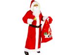 Costume Da Babbo Natale Xl - Xxl - Babbo Natale - Babbo Natale Samt Delux Xl - 52/56
