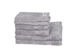 Loeschen SchöNer Wohnen Asciugamani In Spugna Cuddly-H Composto Da 2Xasciugamano/2Xasciugamano Ospite/2Xasciugamano Bagno Colore Grigio