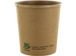 Papstar 87264 Papstar Bicchiere Da Minestra "Puro"", Rotondo, 230 Ml, Marrone"