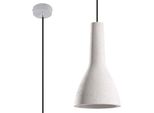 Lampada A Sospensione Empoli 1Xe27 15W Calcestruzzo 132X17X17Cm Sollux Lighting