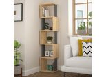 Skye Decor, Piri - Rovere Sonoma, Antracite, Librerie, Rovere Sonoma, 35 X 161 X 30 Cm