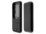 Caseroxx Custodia Protettiva In Tpu Compatibile Con Alcatel 3088 / 3088X, Custodia In Gomma Per Cellulare Nera