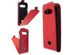 Caseroxx Custodia Protettiva Flip Cover Compatibile Con Doro 730X / 780X, Custodia Flip Cover Per Smartphone In Rosso