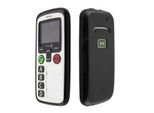 Caseroxx Cover Protettiva In Tpu Compatibile Con Doro Secure 580 / 580IUP, Custodia In Gomma Per Cellulare Nera