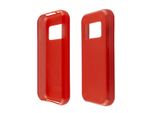 Caseroxx Cover Protettiva In Tpu Compatibile Con Nokia 800 Tough, Custodia In Gomma Per Cellulare Rossa