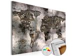 Quadro In Sughero Non Tessuto - Mappa Opalescente 120X80 Cm Carte K-A-0050-P-G