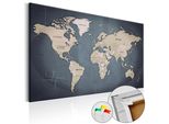 Quadro In Sughero Non Tessuto - Sfumature Di Grigio 60X40 Cm Carte K-A-0056-P-E