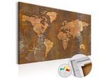 Quadro In Sughero Non Tessuto - Rusty World 60X40 Cm Carte K-A-0059-P-B