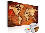 Quadro In Sughero Non Tessuto - Mondo D'ambra 120X80 Cm Carte K-A-0064-P-B