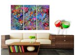 Quadro In Sughero Non Tessuto - Vortice Colorato 90X60 Cm Carte K-A-0076-P-F