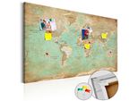 Quadro In Sughero Non Tessuto - Celadon Journey 90X60 Cm Carte K-A-0105-P-A