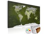 Quadro In Sughero Non Tessuto - Mondo Malachite 90X60 Cm Carte K-A-0086-P-E
