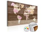 Quadro In Sughero Non Tessuto - Mondo Di Legno 60X40 Cm Carte K-B-0015-P-B