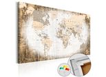 Quadro In Sughero Non Tessuto - Enclave Del Mondo 90X60 Cm Carte K-B-0011-P-E