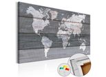 Quadro In Sughero Non Tessuto - Grigio Terra 60X40 Cm Carte K-B-0015-P-E