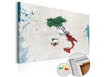 Quadro In Sughero Non Tessuto - Italia 60X40 Cm Carte K-C-0021-P-A