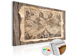 Quadro In Sughero Non Tessuto - Mappa Del Passato 120X80 Cm Mappe K-C-0036-P-A