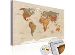 Quadro In Sughero Non Tessuto - Beige Chic 60X40 Cm Carte K-C-0048-P-E