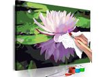 Tessuto Non Tessuto Painting By Numbers - Ninfea 60X40 Cm Fiori N-A-0370-E-A
