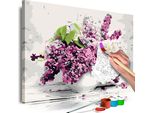 Tessuto Non Tessuto Painting By Numbers - Vaso E Fiori 60X40 Cm Fiori N-A-0528-E-A